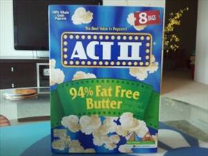 Act II 94% Fat Free Butter Popcorn