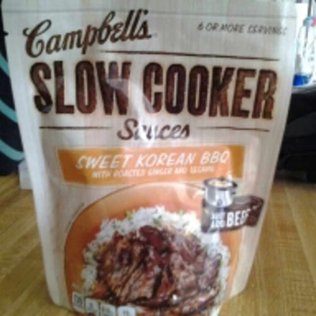 Campbell's Slow Cooker Sauces Sweet Korean BBQ