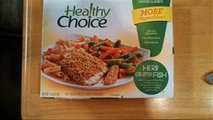 Healthy Choice Herb Crusted Fish