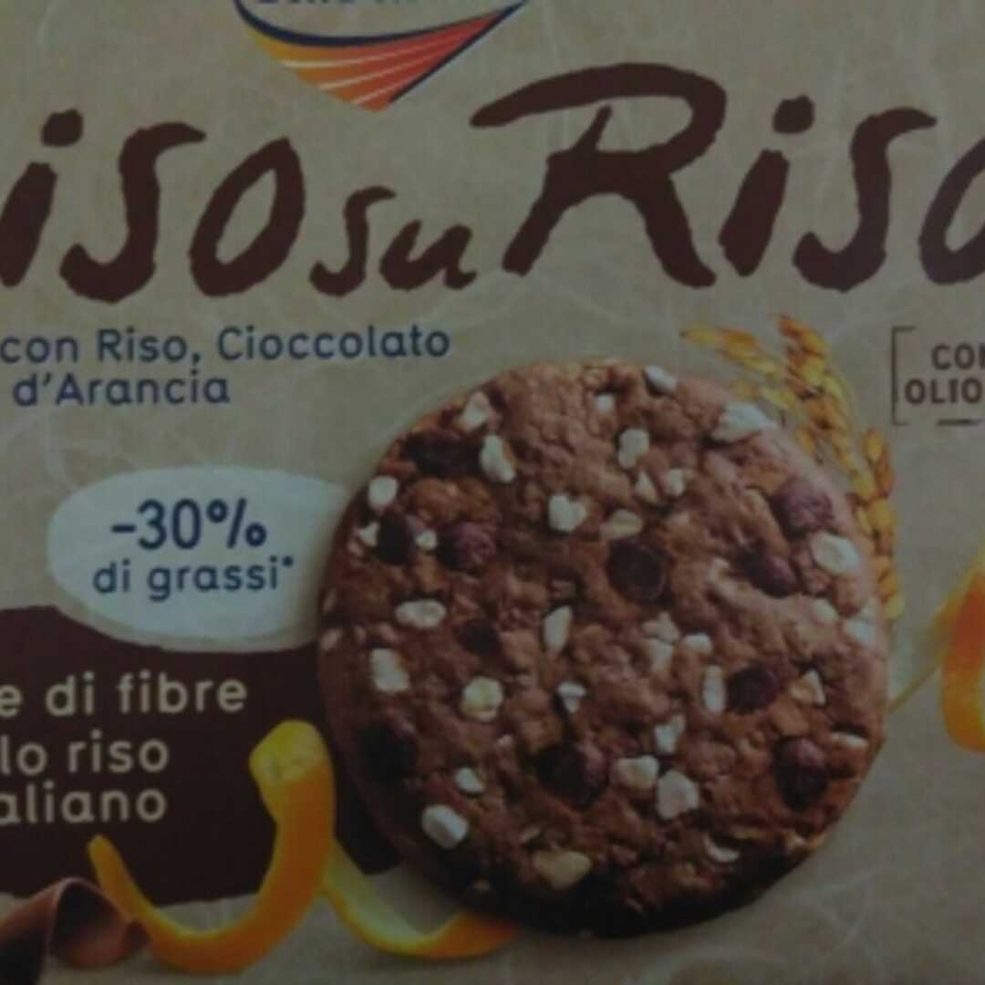 Galbusera Riso Su Riso Biscotto con Riso, Cioccolato e Scorza d'arancia