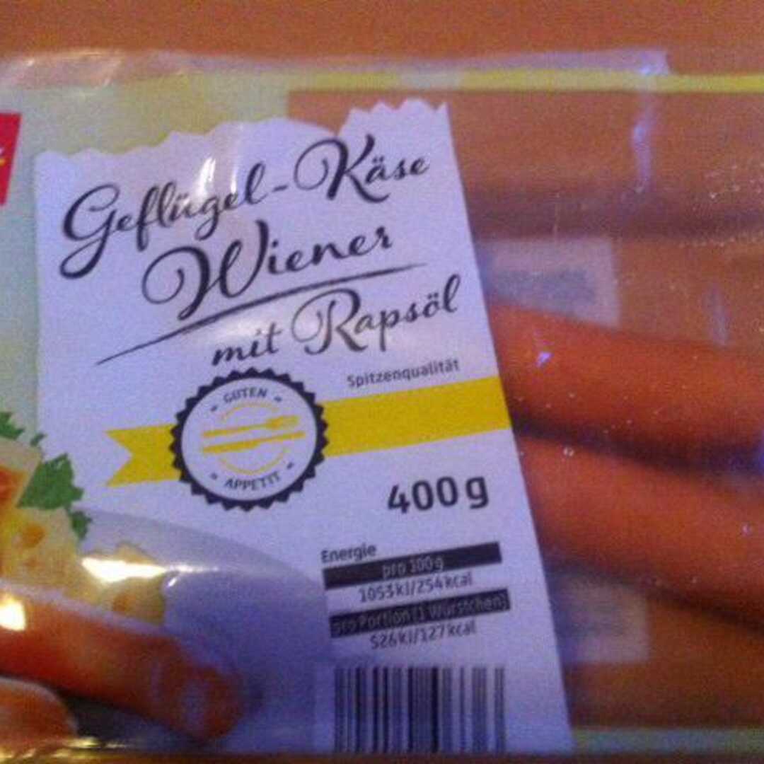 Penny Markt Geflügel-Käse Wiener mit Rapsöl