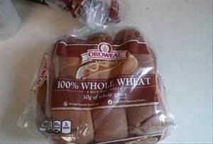 Oroweat 100% Whole Wheat Hot Dog Rolls