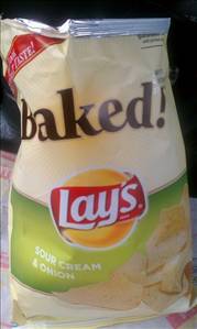 Lay's Baked! Sour Cream & Onion Flavored Potato Crisps (Package)
