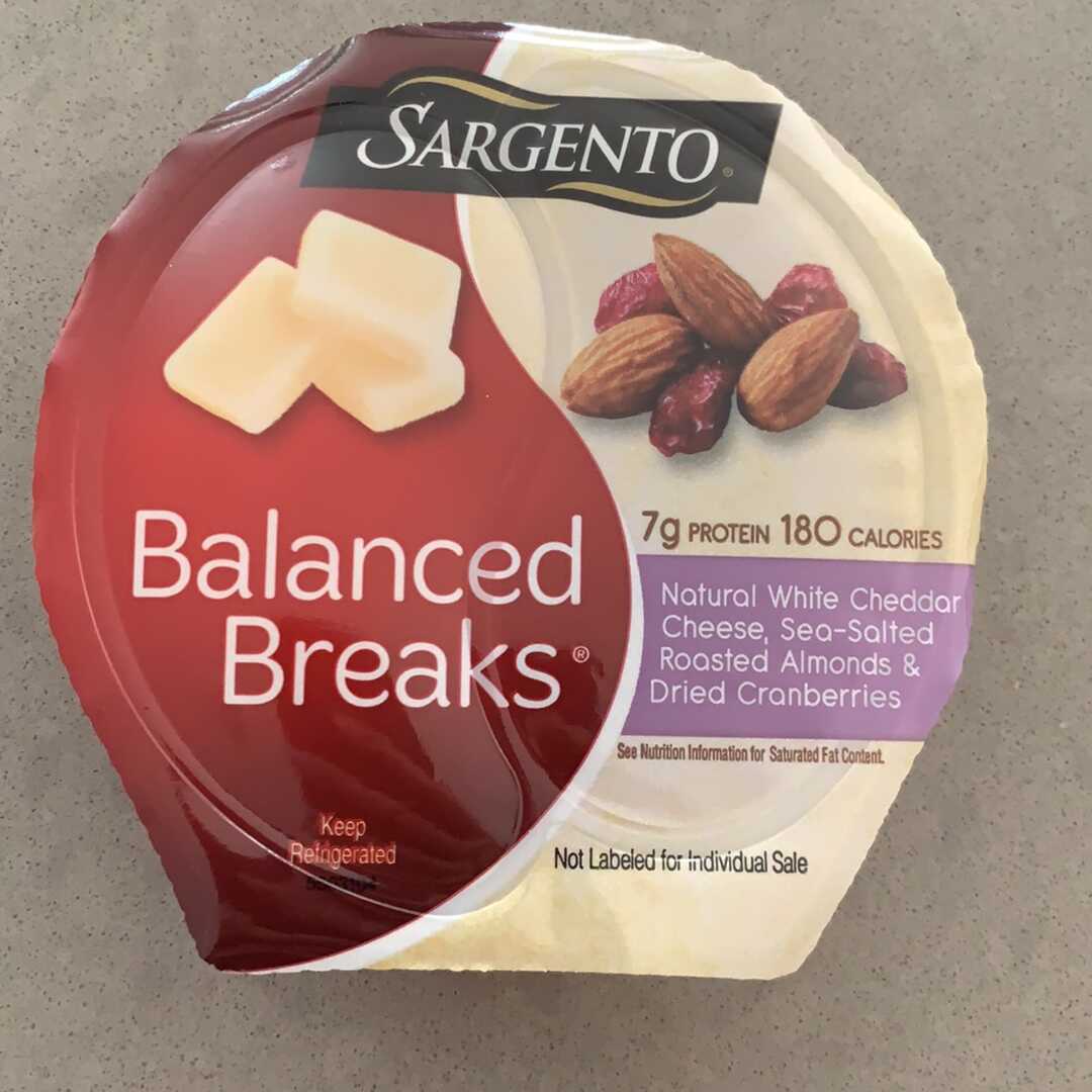 Sargento Balanced Breaks Natural White Cheddar with Almonds and Cranberries