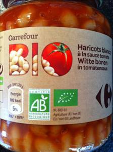 Carrefour Bio Haricots Blancs Sauce Tomate