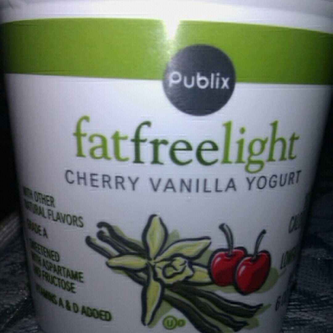 Publix Fat Free Light Cherry Vanilla Yogurt