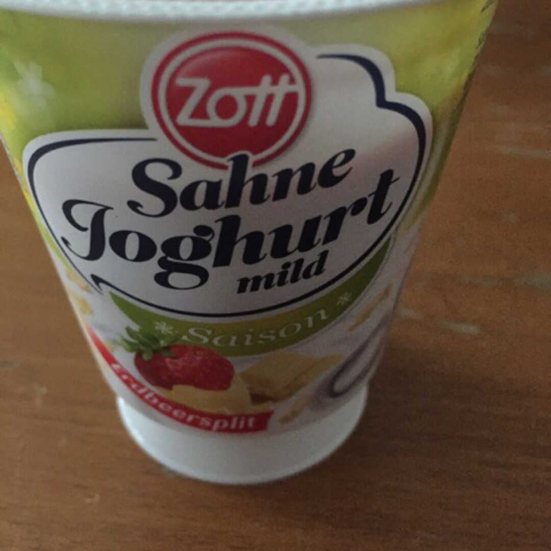Zott Sahne Joghurt Mild Erdbeersplit