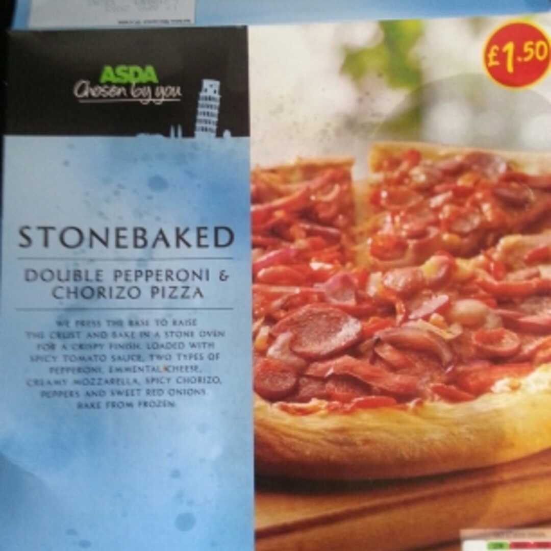 Asda Chosen By You Stonebaked Double Pepperoni & Chorizo Pizza