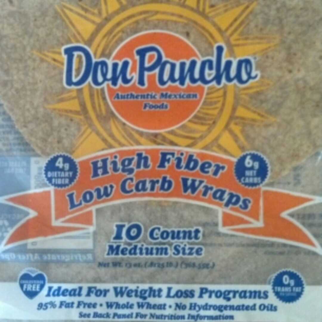 Don Pancho High Fiber Low Carb Wraps