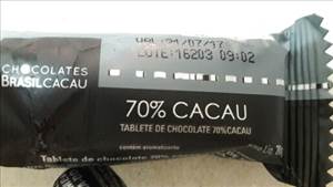 Brasil Cacau Tablete de Chocolate 70% Cacau (25g)