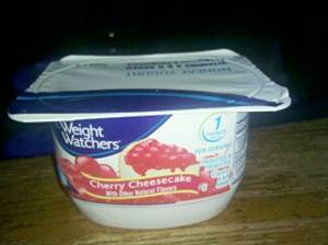 Weight Watchers Cherry Cheesecake Nonfat Yogurt