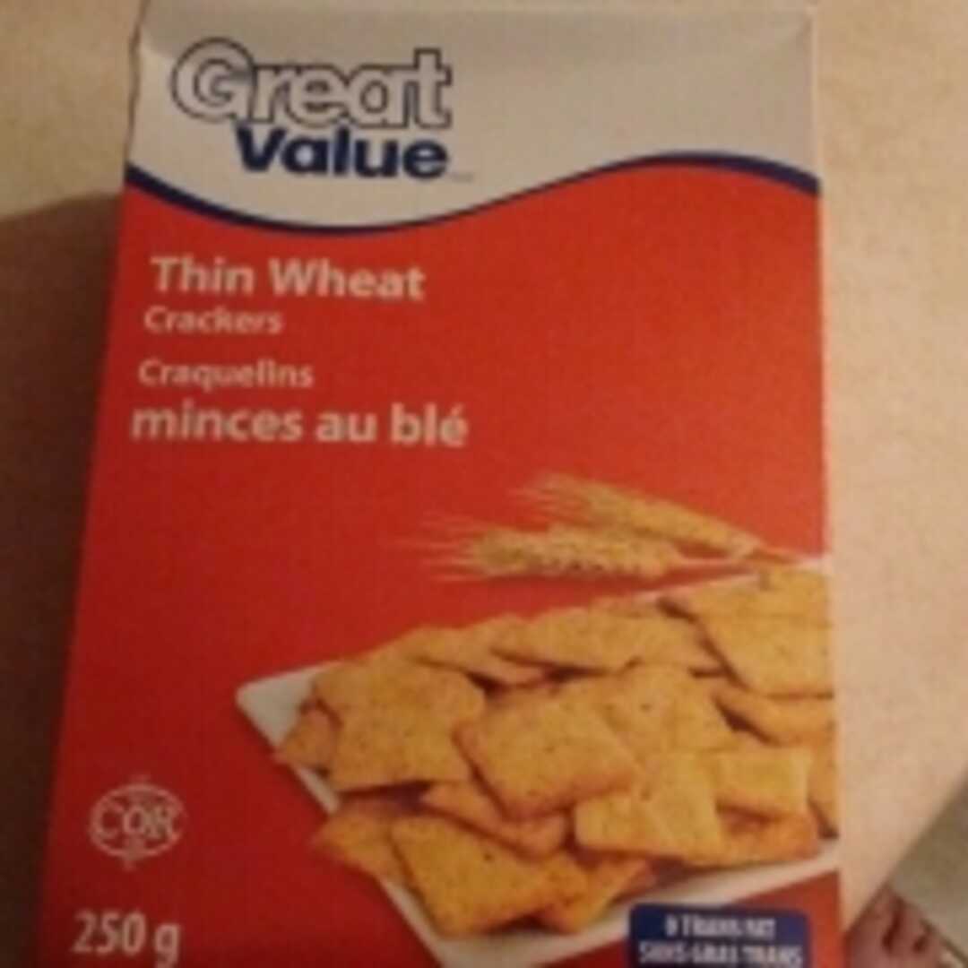Great Value Thin Wheat Crackers