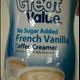 Great Value No Sugar Added French Vanilla Coffee Creamer