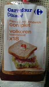 Carrefour Discount Pain de Mie Sandwich Complet