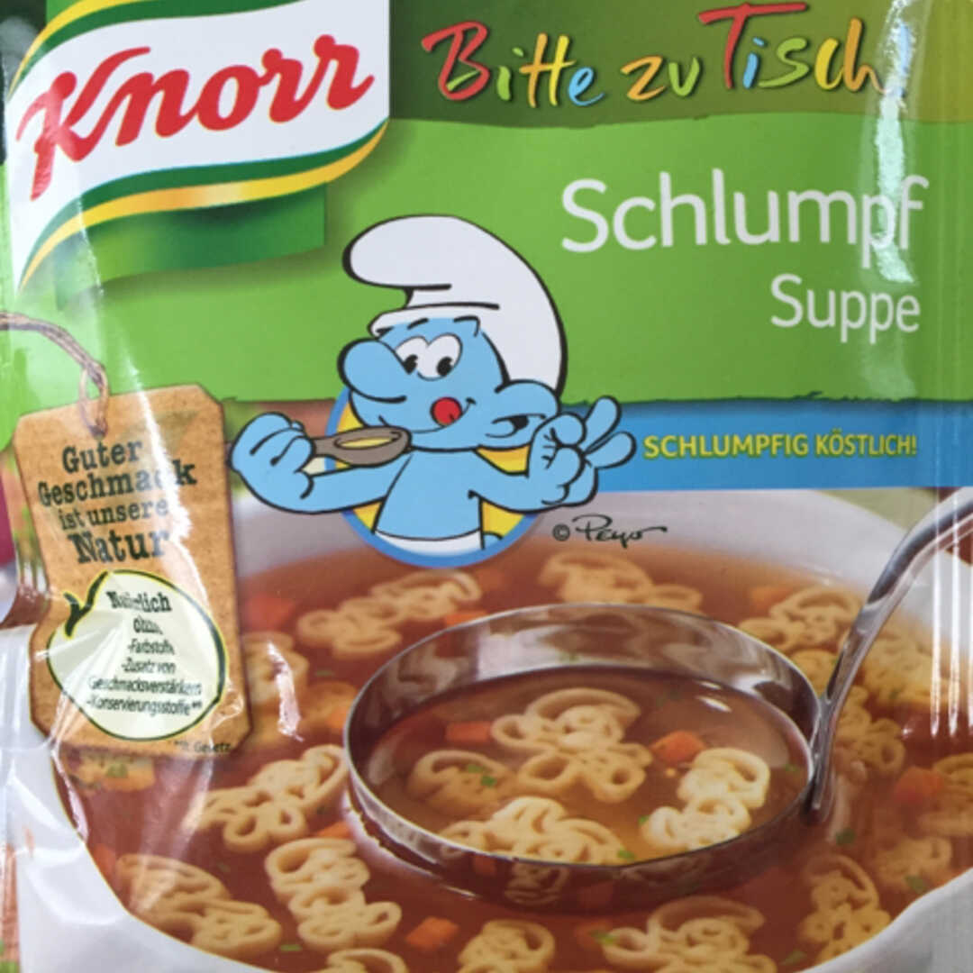 Knorr Schlumpf Suppe