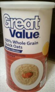 Great Value 100% Whole Grain Quick Oats