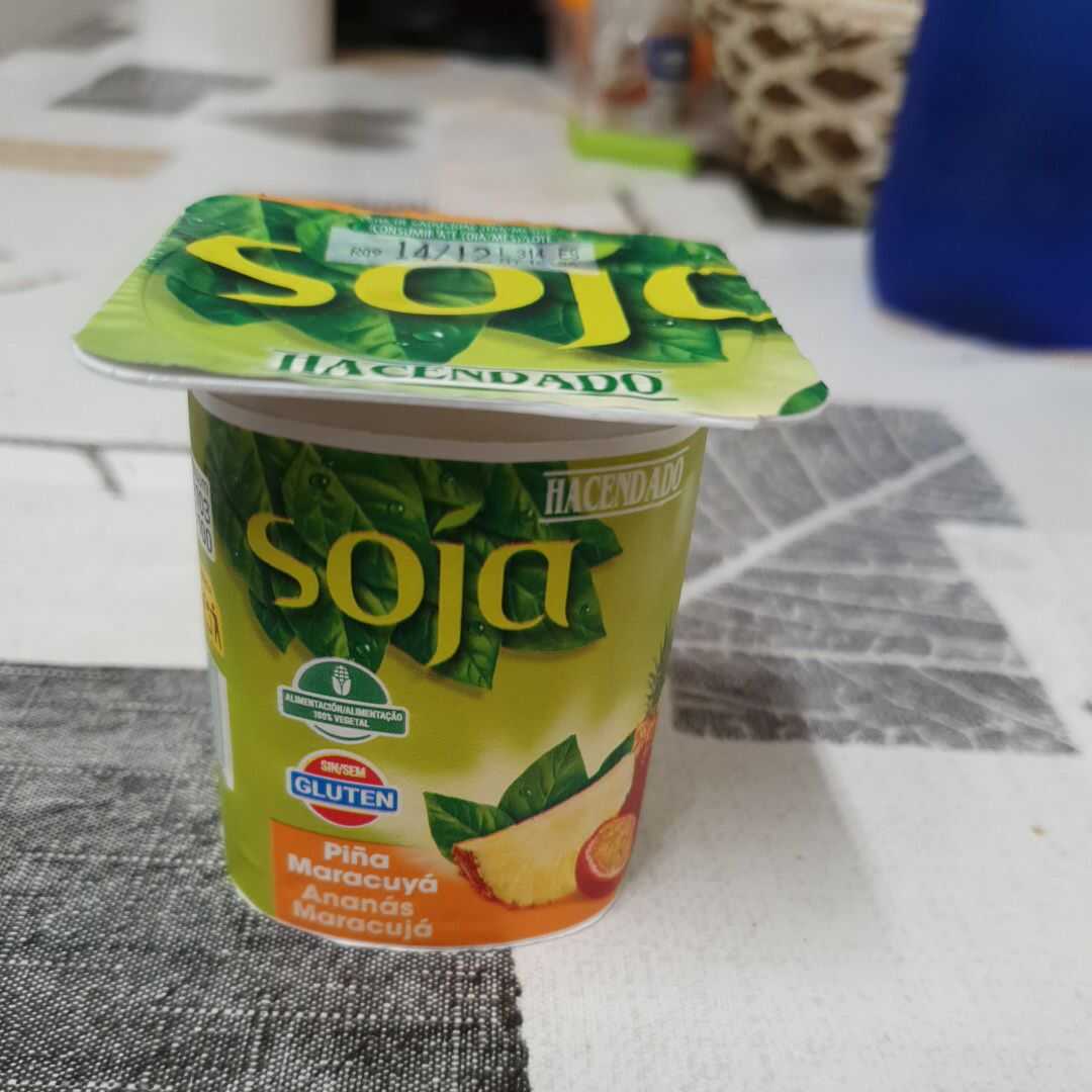 Hacendado Yogur Soja con Piña y Maracuya