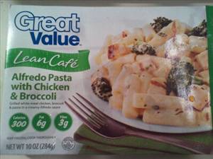 Great Value Lean Cafe Alfredo Pasta with Chicken & Broccoli