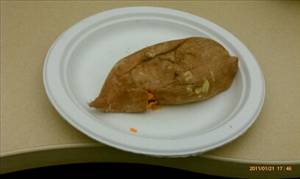 Baked Sweetpotato (Peel Eaten)
