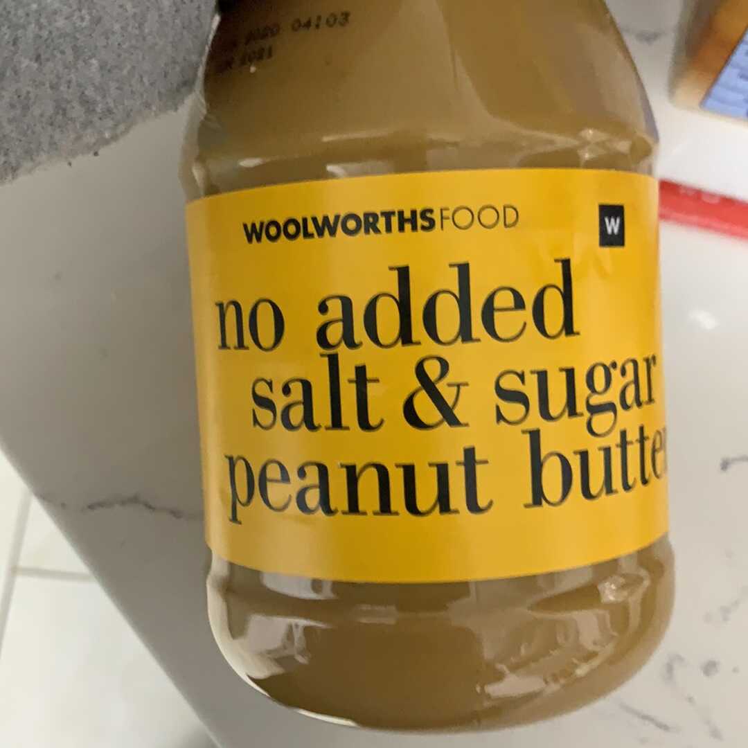 Woolworths No Added Salt & Sugar Peanut Butter