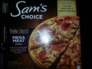 Sam's Choice Thin Crust Mega Meat Pizza