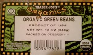 Trader Joe's Organic Green Beans