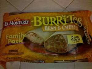 El Monterey Bean and Cheese Burrito