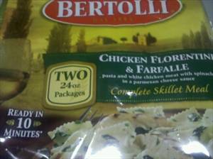 Bertolli Chicken Florentine & Farfalle