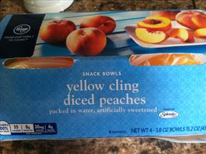 Kroger Yellow Cling Sliced Peaches with Splenda