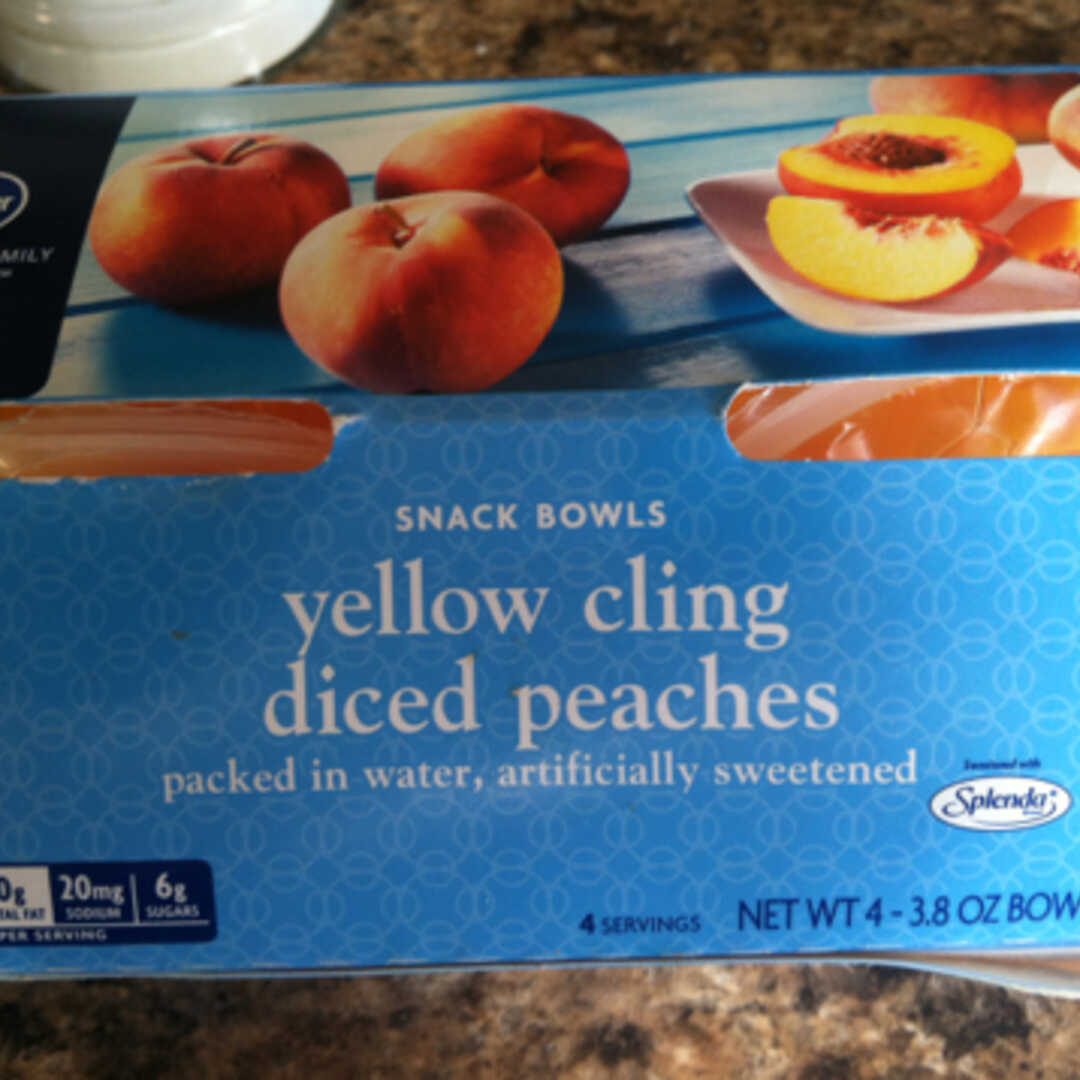 Kroger Yellow Cling Sliced Peaches with Splenda