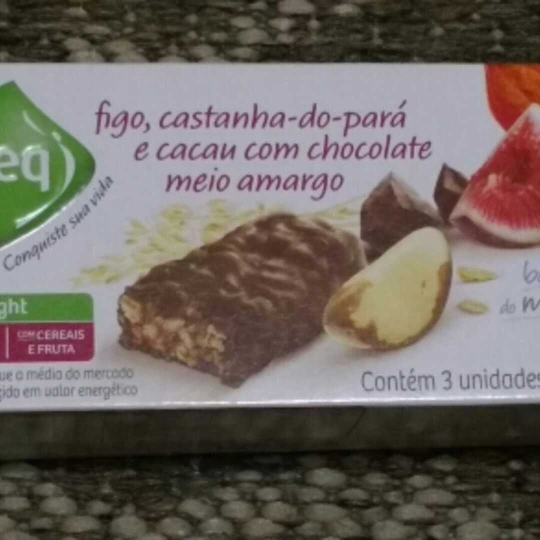 Taeq Barra de Cereal Figo, Castanha Do Pará e Cacau com Chocolate Meio Amargo