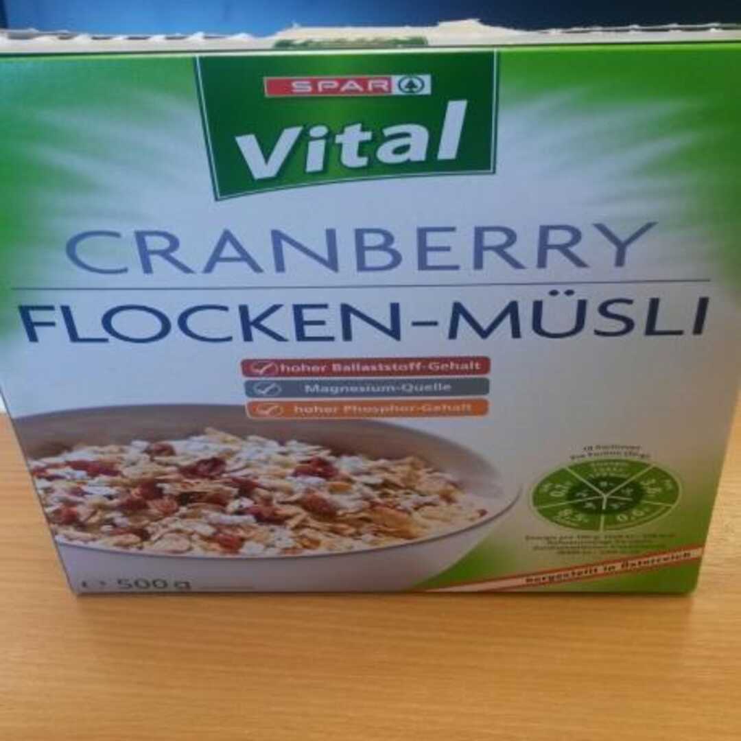 SPAR Vital Cranberry Flocken Müsli
