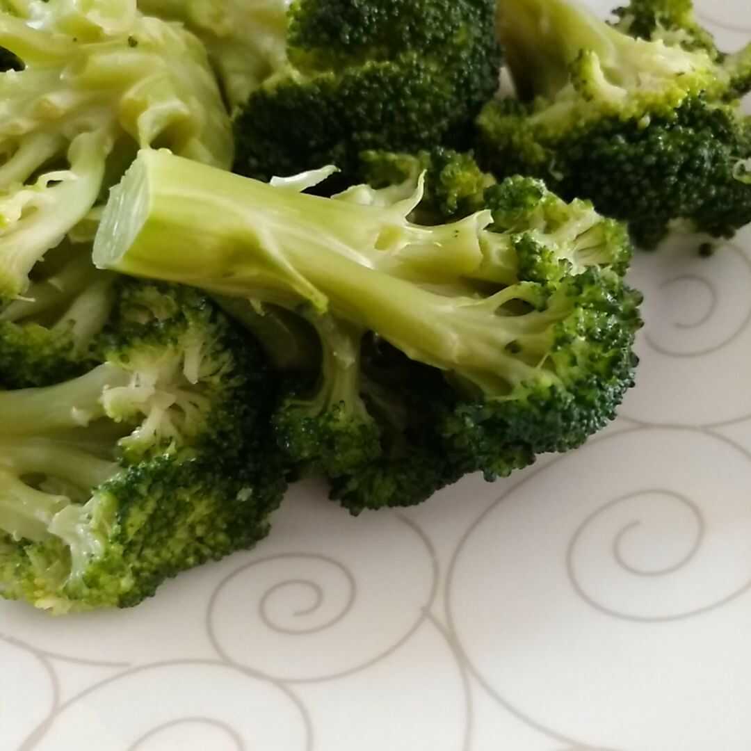 Brócoli Cocido (Fresco, sin Grasa Añadida en la Cocina)