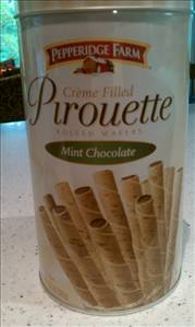 Pepperidge Farm Mint Chocolate Creme-filled Pirouette Rolled Wafers