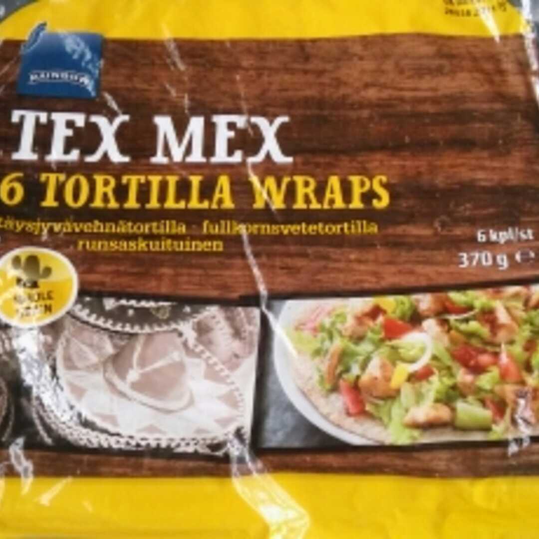 Rainbow Tex Mex Tortilla Wraps Täysjyvä