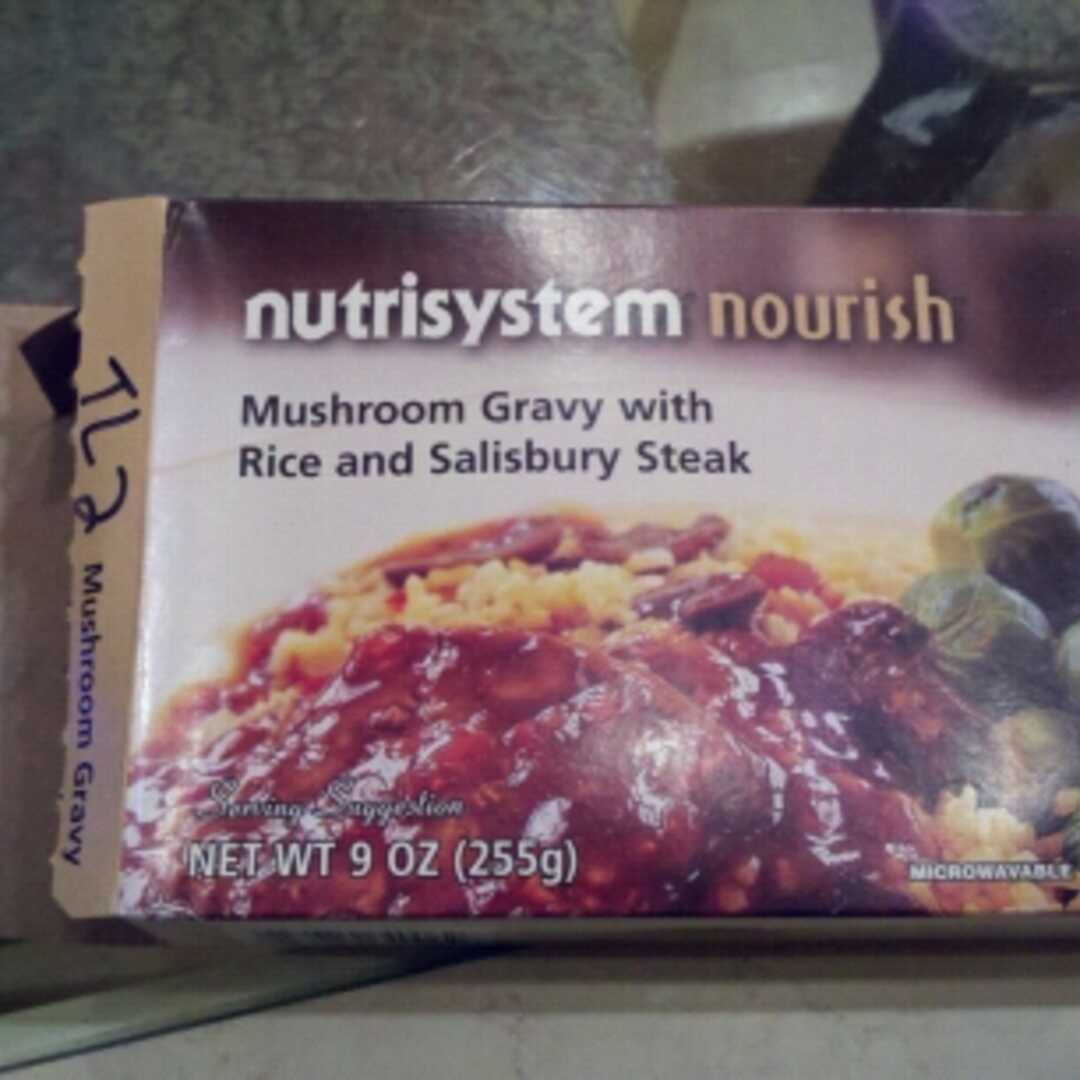 NutriSystem Mushroom Gravy with Rice & Salisbury Steak