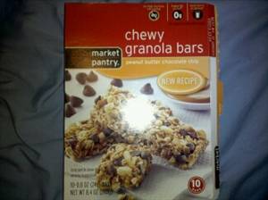Market Pantry Chewy Granola Bars - Peanut Butter Chocolate Chip