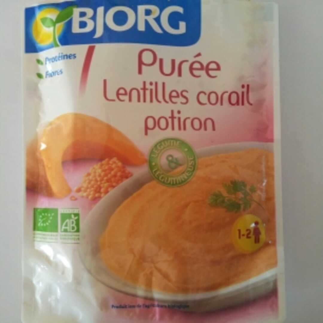 Bjorg Purée Lentilles Corail Potiron