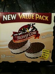 Skinny Cow Low Fat Ice Cream Sandwiches - Vanilla