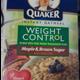 Quaker Instant Oatmeal  Weight Control - Maple & Brown Sugar