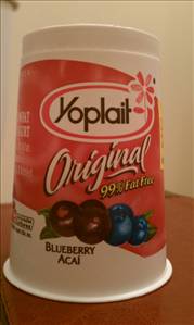 Yoplait Original 99% Fat Free Yogurt - Blueberry Acai