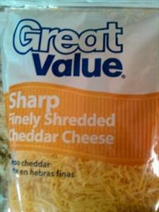 Great Value Fancy Sharp Cheddar Cheese Shredded