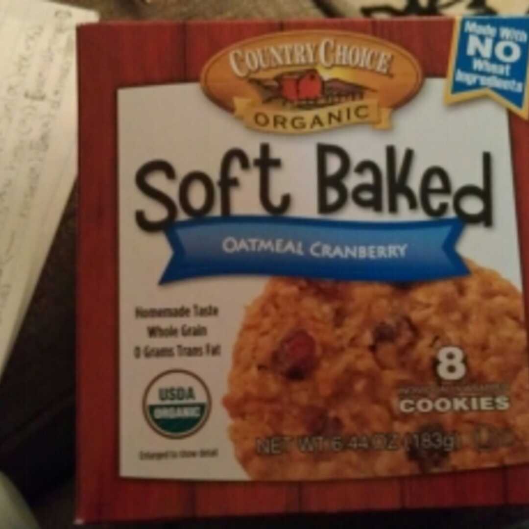 Country Choice Organic Soft Baked Cookies - Oatmeal Cranberry