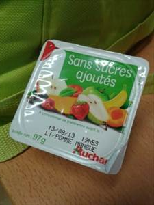 Auchan Compote Pomme Mangue sans Sucres Ajoutés