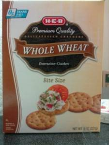 HEB Whole Wheat Bite Size Entertainer Crackers