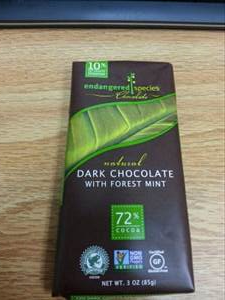Endangered Species Chocolate Dark Chocolate with Deep Forest Mint