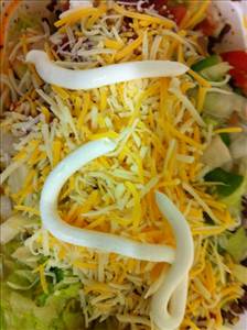 Taco or Tostada Salad with Beef, Cheese and Corn Chips