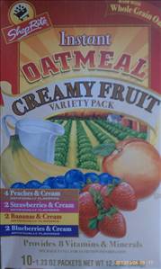 ShopRite Bananas & Cream Instant Oatmeal