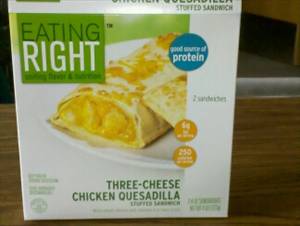 Eating Right Three-Cheese Chicken Quesadilla Stuffed Sandwich