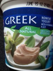 Kroger Nonfat Vanilla Greek Yogurt